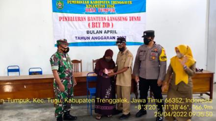 PEMBAGIAN BLT DD BULAN APRIL TAHUN 2022